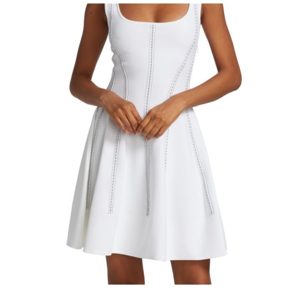 SOL SOLD SOLD!! ALEXANDER MCQUEEN Jacq Stitch Detail Mini Dress